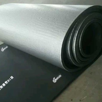 貼鋁箔奧美斯B1級(jí)橡塑保溫板河北奧美斯絕熱材料有限公司